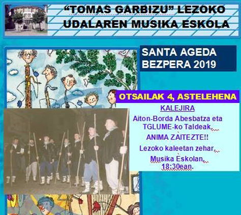 Santa ageda bezpera 2019 Santa ageda bezpera 2019