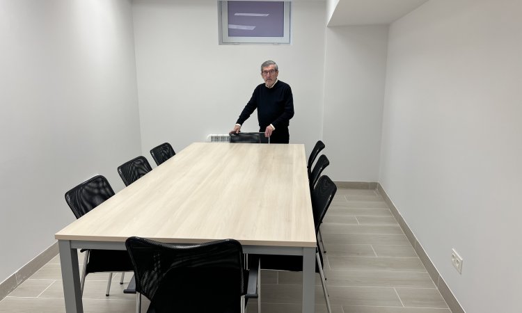 Jesús Mari Martiarena en las nuevas oficinas