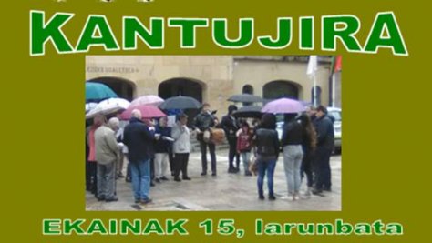 Kantujira saioa, larunbatean, ekainaren 15ean