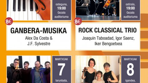 Lau kontzertuz osaturiko asteburua izango dugu Lesoinu Aste Pedagogikoaren XXXIV. edizioaren hasiera gisa