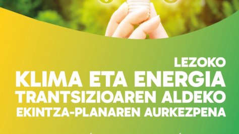 LEZOKO KLIMA ETA ENERGIA TRANTSIZIOAREN ALDEKO EKINTZA-PLANA ASTEAZKENEAN AURKEZTUKO DU UDALAK