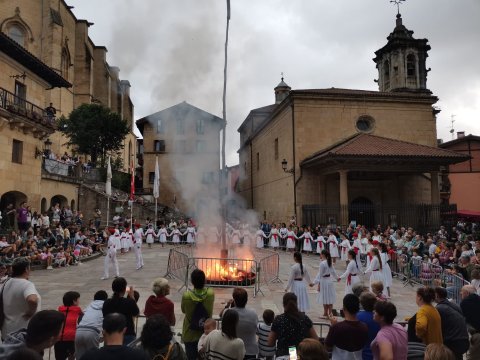 Celebración de la hoguera de San Juan