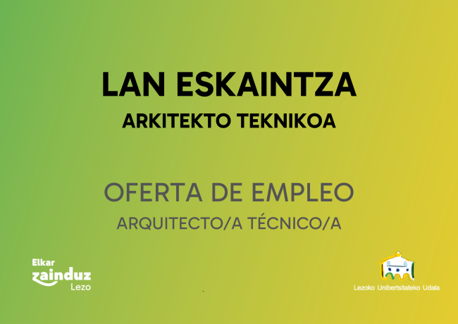 Lan eskaintza arkitekto teknikoa