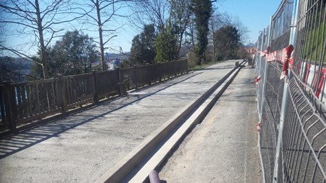 Las obras del segundo tramo del bidegorri por buen camino