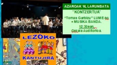 Asteburuan musika protagonista Lezon