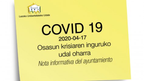 Nota del Ayuntamiento