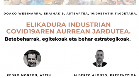 Webinar gratuito dirigido al sector de la industria alimentaria