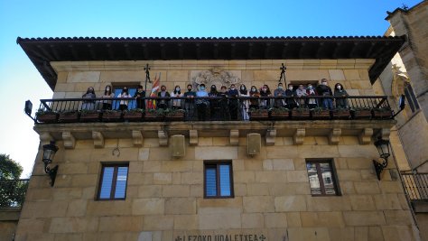 Alumnos y alumnas del Instituto de Lezo