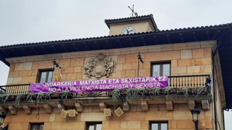 Declaración institucional de EH Bildu y EAJ-PNV: "25 de noviembre, día por la eliminación de la violencia contra las mujeres"