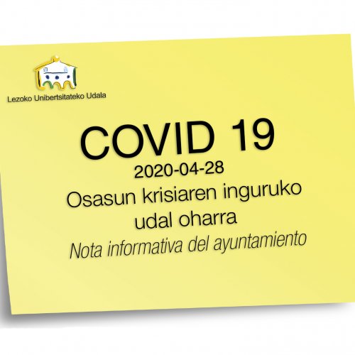 Nota del Ayuntamiento