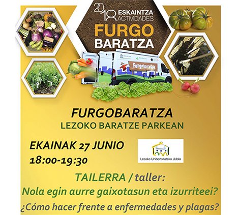 Furgobaratza eta tailerra ekainaren 27an