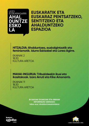 LEZO EUSKARAGARRI AHALDUNTZE ESKOLA