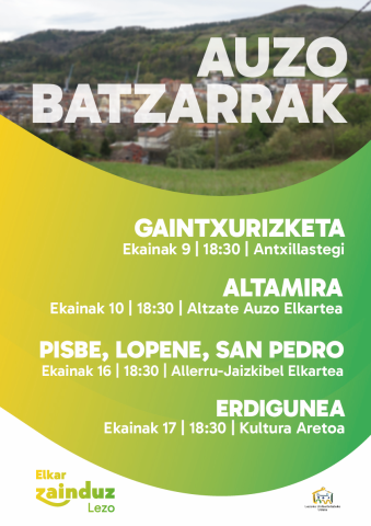 Auzo batzarrak 2026