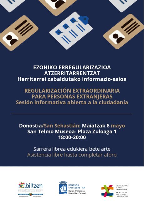 Atzerritarren ezohiko erregularizazioari buruzko informazio-saioa