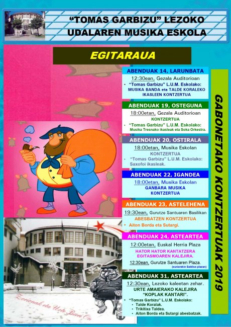 Gabonetako emanaldiak